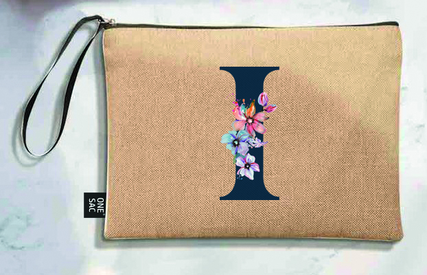 Bolso de mano letra i una pieza (diseño variado) (25×18×1 )